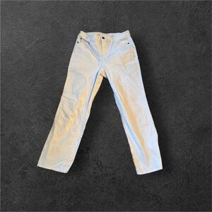 Christopher & Banks White Straight Leg Jeans
